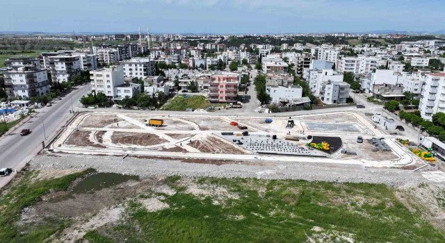 Sümerevlerde park çalışmaları devam ediyor
