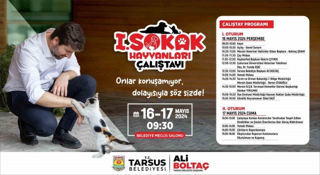 Tarsusta Sokak Hayvanları Çalıştayı düzenlenecek
