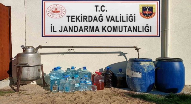 Tekirdağda 344 litre sahte alkol ele geçirildi