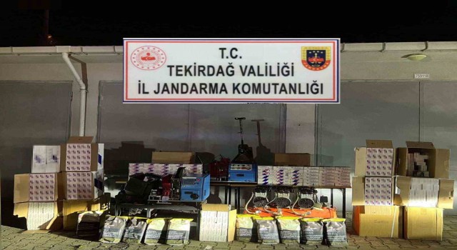 Tekirdağda kaçak sigara operasyonu