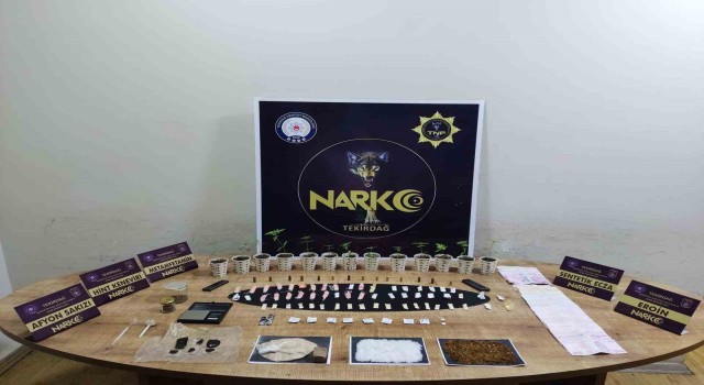 Tekirdağda uyuşturucu operasyonu: 3 kişi tutuklandı
