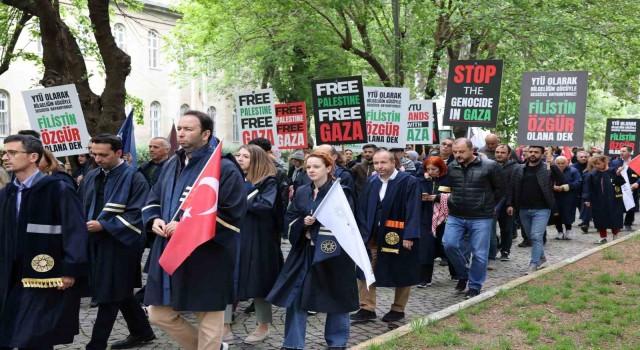 YTÜ akademisyenlerinden Gazze için Bilgelik Yolunda Sessiz Yürüyüş