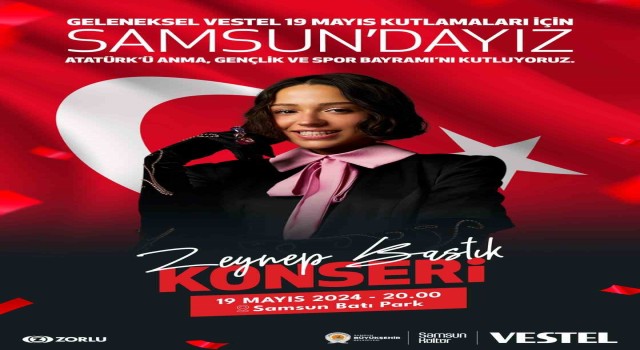 Zeynep Bastık, 19 Mayıs Gençlik Festivalinde sahne alacak