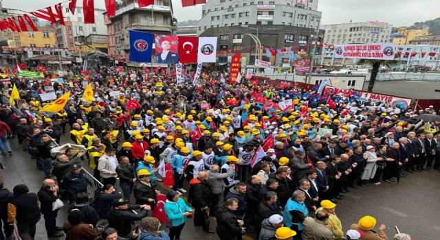 Zonguldakta 1 Mayıs Emek ve Dayanışma Günü coşkuyla kutlandı