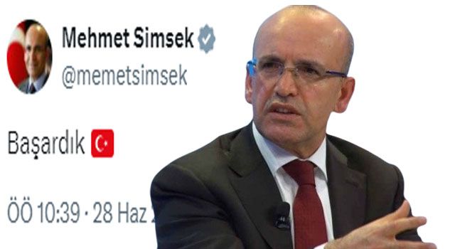 Bakan Şimşek: “Başardık”