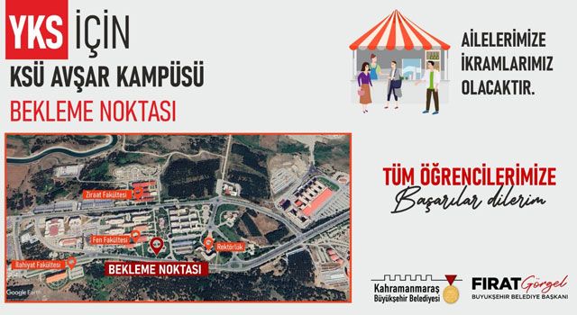 Belediye'den YKS'ye Girecek Adaylara Ücretsiz Ulaşım ve İkram