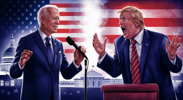 Biden ve Trump, Canlı Yayında Tartıştı