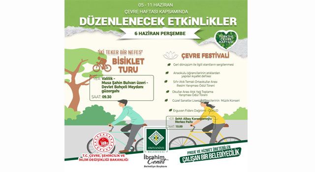 Bisiklet Turu ile Çevreye Farkındalık Amaçlanıyor