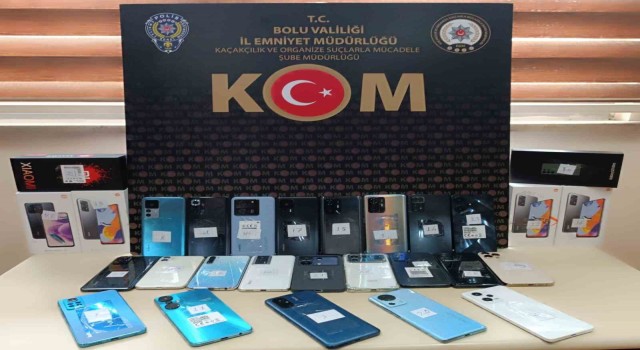 Boluda kaçak telefon operasyonu