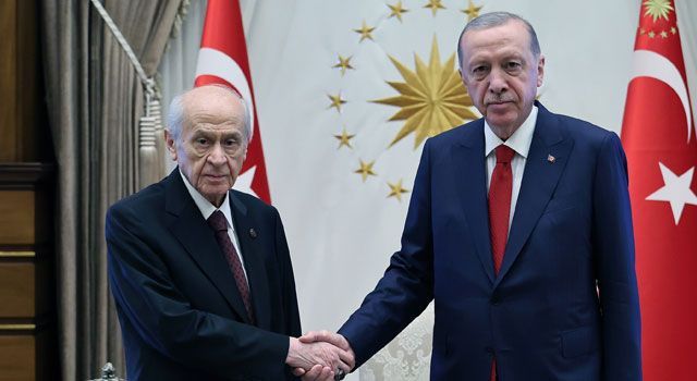 Erdoğan ve Bahçeli Beştepe’de Görüştü