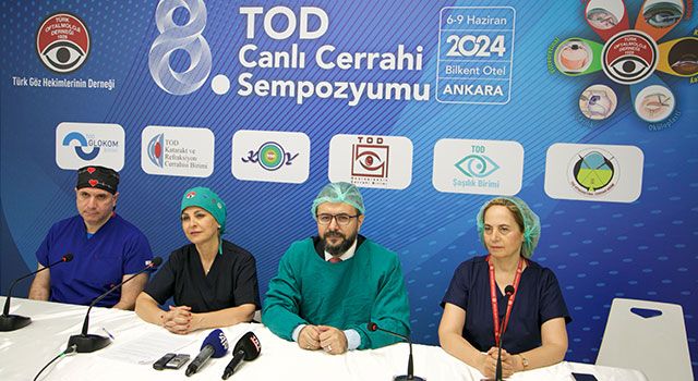 Göz hekimleri Ankara’da 4 gün boyunca canlı yayında 70 ameliyat yapacak