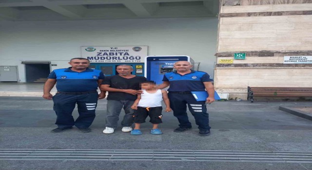 Kaybolan çocuk zabıta ekipleri tarafından bulundu