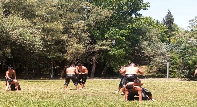 Körfezli güreşçiler Kırkpınara hazırlanıyor