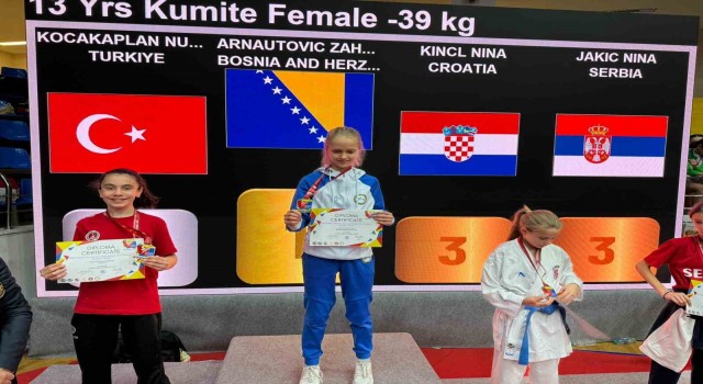 Manisa BBSKlı karateci Balkan ikincisi oldu
