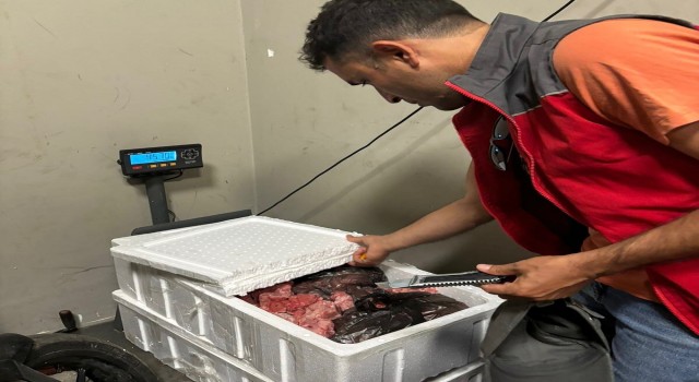 Menteşe Otogarında 45 kilo menşei belirsiz et ürünü ele geçirdi