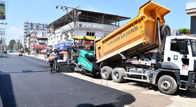 Osmaniye Belediyesi Asfaltlama Çalışmalarına Devam Ediyor