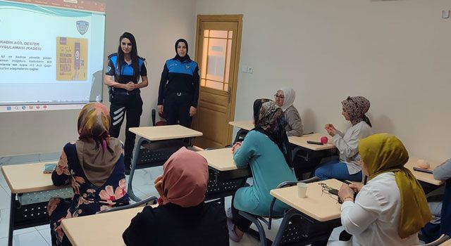 Osmaniye'de Aile Destek Merkezi Kursiyerlerine Güvenlik Eğitimi Verildi