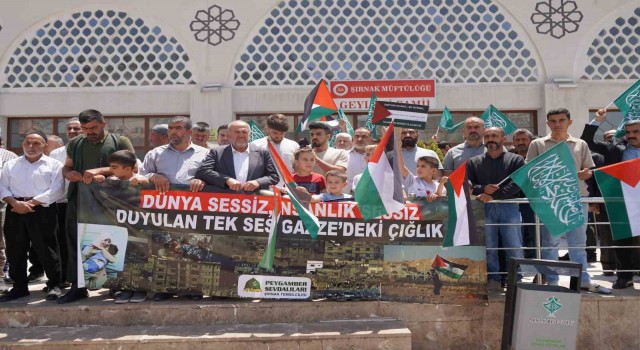 Şırnakta İsraile tepki