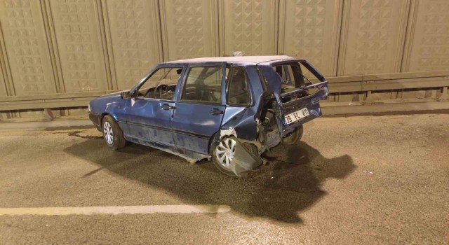 Sultangazide alkollü sürücü tünel içerisinde kazaya neden oldu, darp edilmekten son anda kurtarıldı