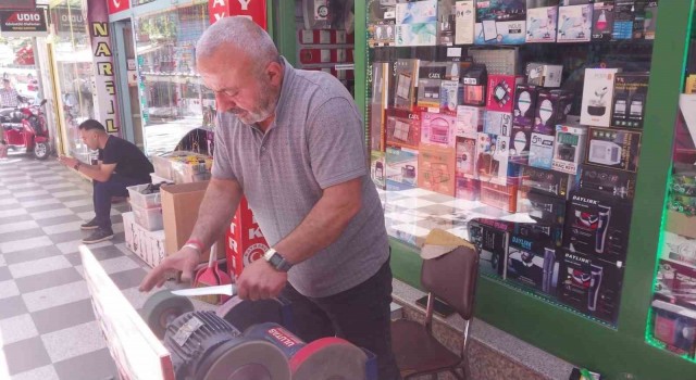 Sungurluda bıçakçıların Bileme mesaisi başladı