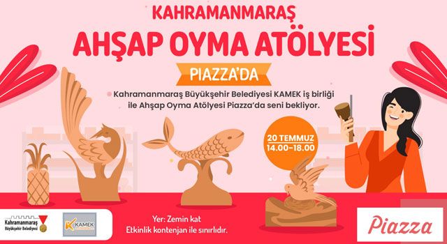 Ahşap Oyma Atölyesi Kahramanmaraş'ta Sanatseverlerle Buluşuyor