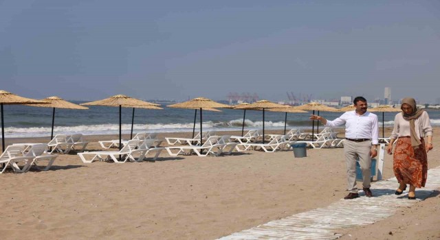 Akdenizin ilk halk plajı Karaduvarda açıldı