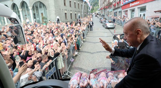 Cumhurbaşkanı Erdoğan, Memleketi Rize'de
