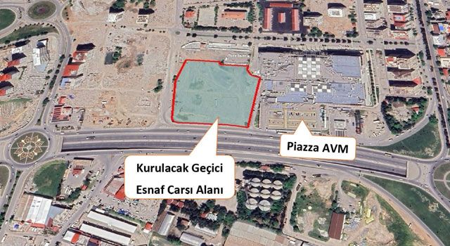 Depremzede Esnaflar için Yeni Geçici Çarşı Kuruluyor
