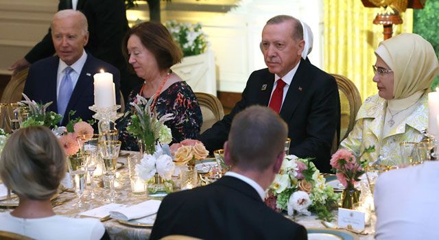 Erdoğan Çifti, Beyaz Saray'da Resmi Akşam Yemeğine Katıldı
