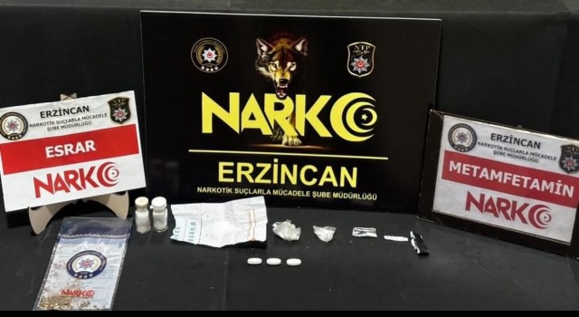 Erzincanda uyuşturucu ticareti yapmak suçundan 3 kişi tutuklandı