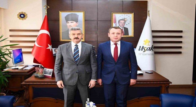 Eşmeye yeni atanan Kaymakamdan Vali Ergünü ziyaret
