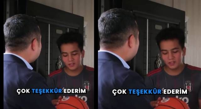 Genç Furkan'ın Basketbol Topu Patladı İmdadına Başkan Olcar Yetişti