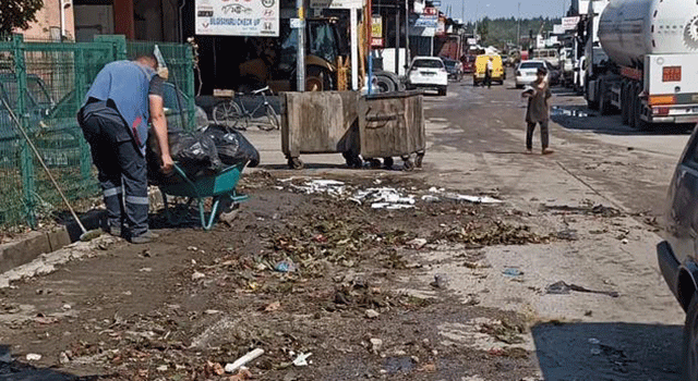 Küçük Sanayi Sitesinde Selin Ardından Temizlik Çalışmaları Başladı