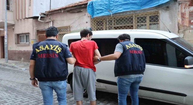 Mersinde hapis cezasıyla aranan şahıslara eş zamanlı operasyon: 78 gözaltı