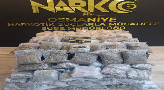 Osmaniye'de 77 Kilo Skunk Ele Geçirildi