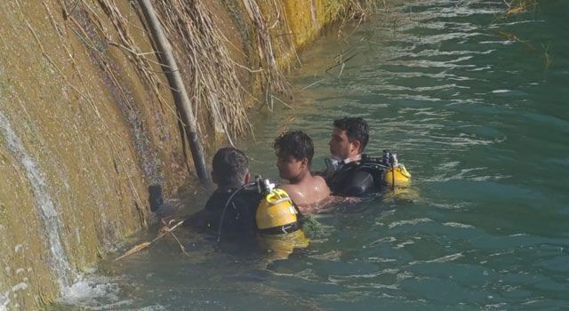 Osmaniye'de Sulama Bendinde Mahsur Kalan Genç Kurtarıldı