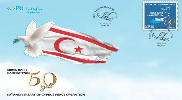 PTT'den Kıbrıs Barış Harekatının 50. Yılına Özel Pul