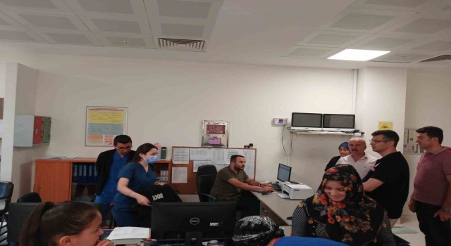 Sinanpaşa Devlet Hastanesinde denetim