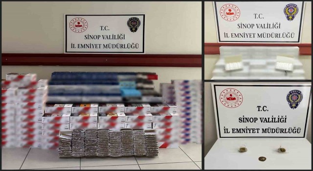 Sinopta 76 bin 700 makaron ele geçirildi