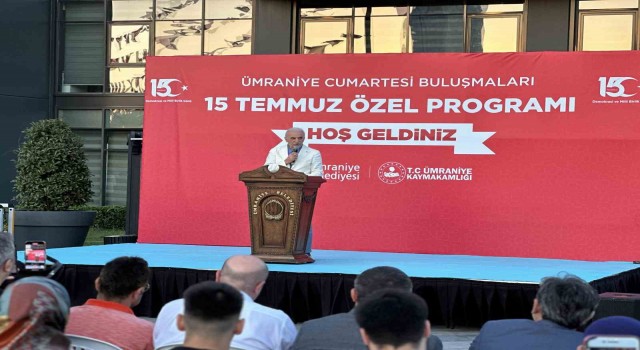 Ümraniyede 15 Temmuz şehit ve gazileri için anma programı düzenledi