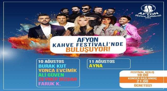 Afyon Kahve Festivalinde 90lar rüzgârı esecek