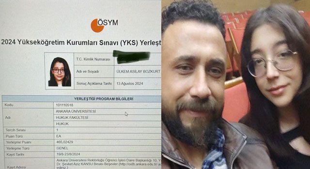 Babasına Verdiği Sözü Tuttu: Hukuk Fakültesine Yerleşti
