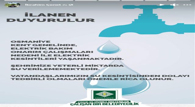 Belediye’den Vatandaşlara Tedbir Çağrısı