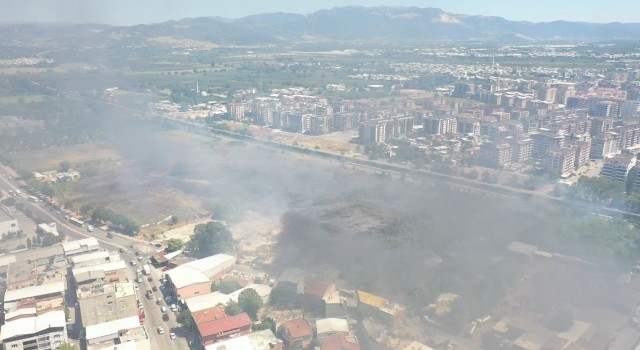 Bursada otluk alanda çıkan yangın kontrol altına alındı