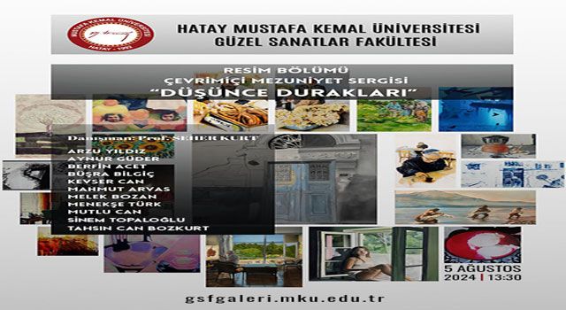 Hatay Mustafa Kemal Üniversitesinden Çevrim İçi Mezuniyet Sergisi