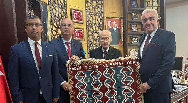 Kadirli TSO’dan MHP Lideri Bahçeli’ye Ziyaret
