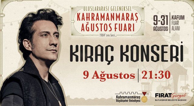Kahramanmaraş Ağustos Fuarı Bugün Kapılarını Açıyor