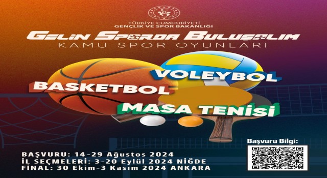 Kamu Spor Oyunları başvuruları başladı