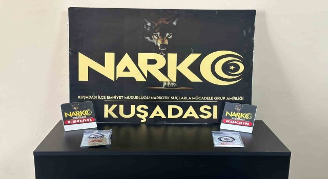 Kuşadasında kargo ile uyuşturucu sevkiyatını polis önledi