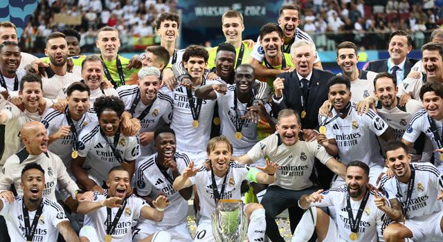 Real Madrid, 6. Süper Kupa Şampiyonluğunu Yaşadı